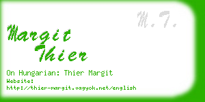 margit thier business card